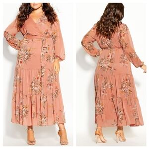 City Chic | Floral Tiered Maxi Dress